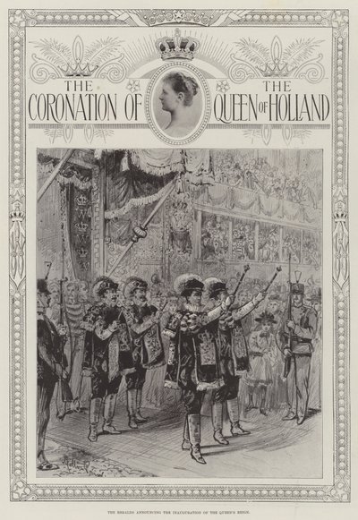 Die Krönung der Königin von Holland von Melton Prior