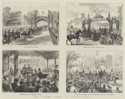 Der Besuch der Königin in Nordwales von Melton Prior