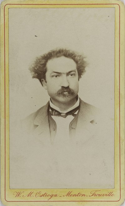 Porträt des Komponisten Robert Planquette 1848-1903, ca. 1880 von Menton . Photo studio W.M. Ostroga