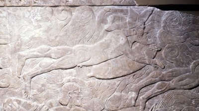 Basrelief, Mesopotamien, 7. Jahrhundert von Mesopotamian