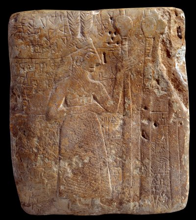Mesopotamien. Kunst der Sumerer: Figur mit Federn von Mesopotamian Mesopotamian