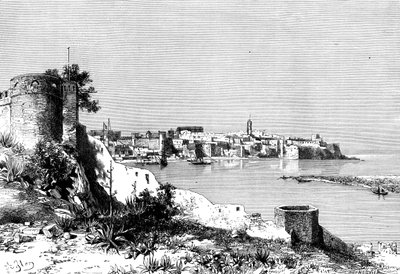 Rabat und die Mündung des Bu-Regrag-Flusses, Marokko, 1895 von Meunier