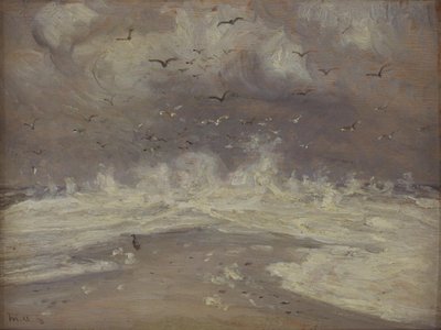 Brandung an der Nordküste Jütlands von Michael Ancher