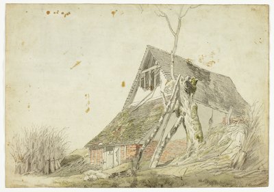 Bauernhaus in Ruinen von Michael Angelo Rooker