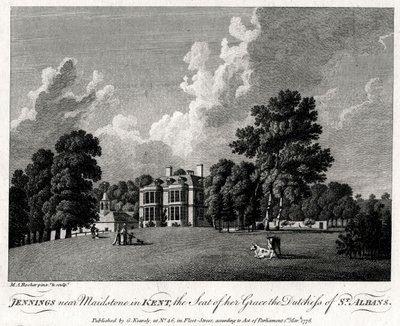 Jennings bei Maidstone in Kent, der Sitz Ihrer Gnaden der Herzogin von St. Albans von Michael Angelo Rooker