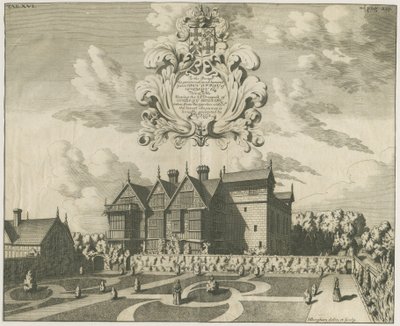 Madeley Herrenhaus: Gravur, nd [um 1686] (Druck) von Michael Burghers