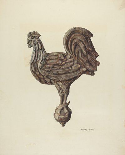 Wetterfahne, ca. 1940 von Michael Chomyk