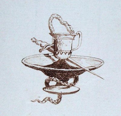 Zeichnung aus Michael Faradays Sammelalbum von Michael Faraday
