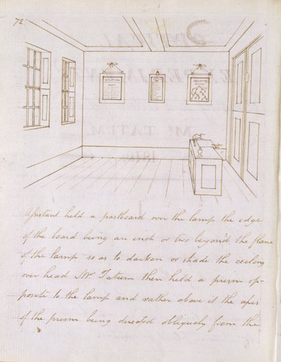 John Tatums Vortragsraum in der Dorset Street, nahe Fleet Street, 1810 von Michael Faraday