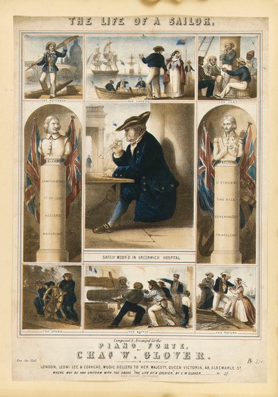 Das Leben eines Seemanns, ca. 1860 von Michael Hanhart
