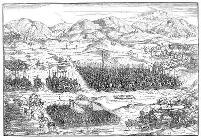 Deutsche Söldner auf dem Marsch von Michael Ostendorfer