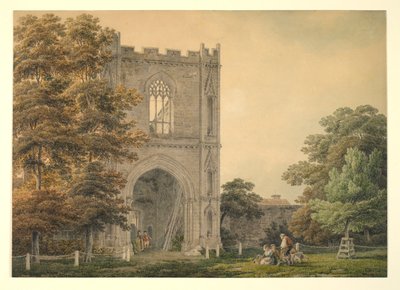 Zerstörtes Tor an der Abtei, Bury St Edmunds, 1788-1801 von Michael Rooker