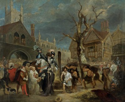 Martyrium von Bischof Hooper von Michael William Sharp