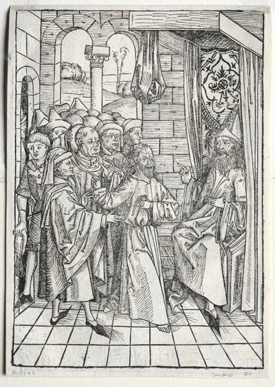 Der Schatzbehalter: Christus vor Kaiphas von Michael Wolgemut