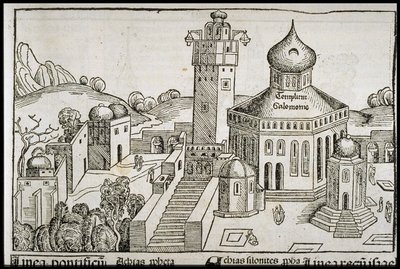 Templum Salomonie aus der Schedelschen Weltchronik, ca. 1493 von Michael Wolgemut