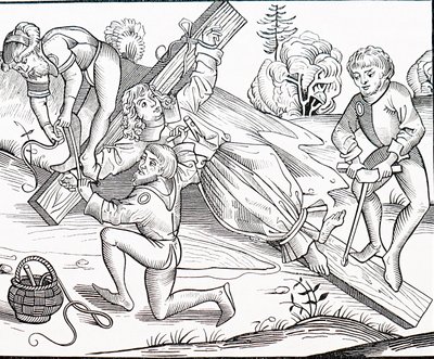 Die Kreuzigung eines Kindes von Michael Wolgemut or Wolgemuth