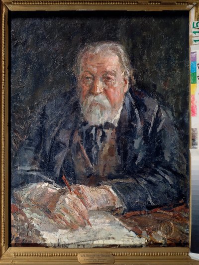 Porträt des Komponisten Michail Ippolitow-Iwanow von Michail Fyodorovich Shemyakin
