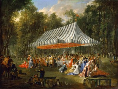 Feier von Prinz Louis François de Conti zu Ehren von Karl Wilhelm Ferdinand, Erbprinz von Michel Barthelemy Ollivier