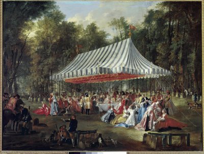 Bankett im Park von Michel Barthelemy Ollivier or Olivier