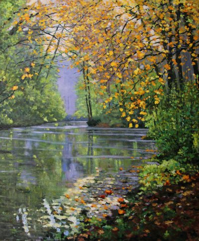 Die Essonne im Herbst, 2021 von Michel Bultet