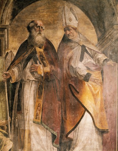 Antonius und Cirillo (Detail) von Michelangelo Anselmi