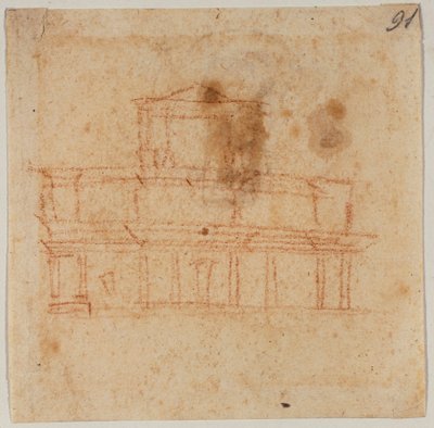 Entwurf für die Fassade von San Lorenzo von Michelangelo Buonarroti