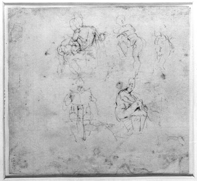 Figurenstudie, ca. 1511 von Michelangelo Buonarroti