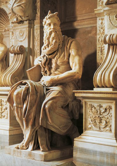 Moses von Michelangelo Buonarroti