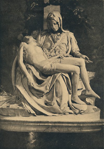 Rom - Basilika St. Peter. Pieta von Michelangelo, 1910 von Michelangelo Buonarroti