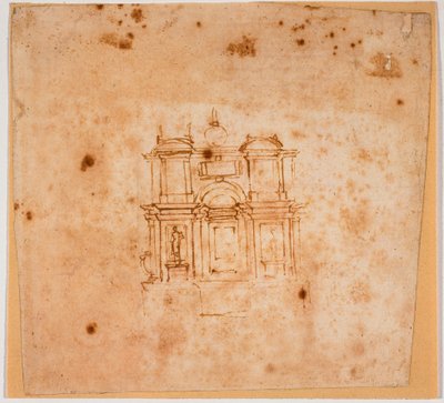 Studien für ein Grabdenkmal für die Neue Sakristei von Michelangelo Buonarroti