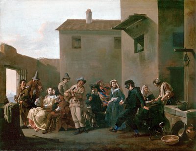 Tanz in der Trattoria von Michelangelo Cerquozzi