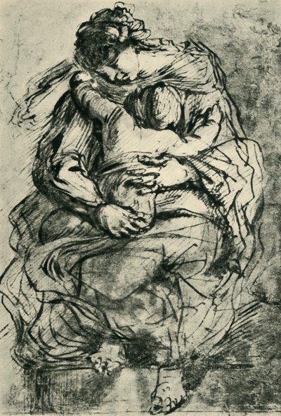 Madonna und Kind, spätes 16.-frühes 17. Jahrhundert von Michelangelo Merisi Caravaggio
