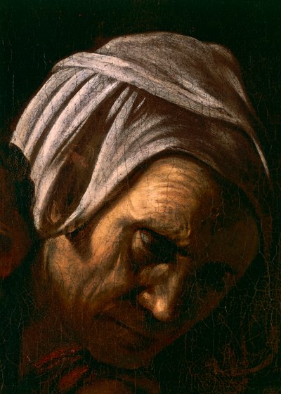 Salome empfängt den Kopf von Johannes dem Täufer (Detail) von Michelangelo Merisi da Caravaggio