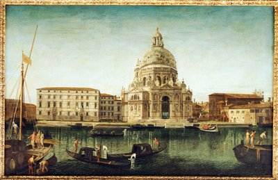 Santa Maria della Salute, Venedig, mit Gondeln auf dem Canal Grande von Michele Marieschi