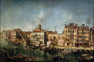 Blick auf den Canal Grande von der Fondamenta Del Vin, 1736-1737 von Michele Marieschi
