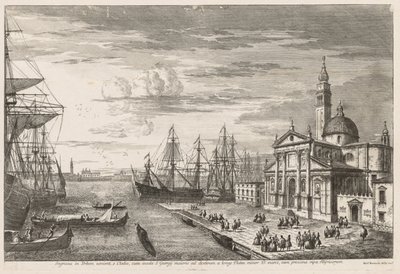 Ansichten von Venedig: Das Becken von St. Markus, 1741 von Michele Marieschi