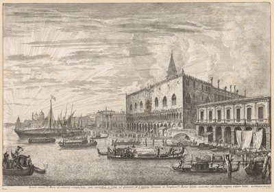 Ansichten von Venedig: Der Molo und S. M. Della Salute, 1741 von Michele Marieschi