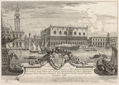 Ansichten von Venedig: Die Piazzetta und der Dogenpalast, 1741 von Michele Marieschi