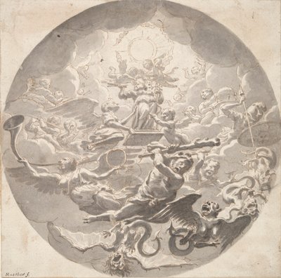 Allegorie des Schutzes der Kunst von Michiel van Musscher