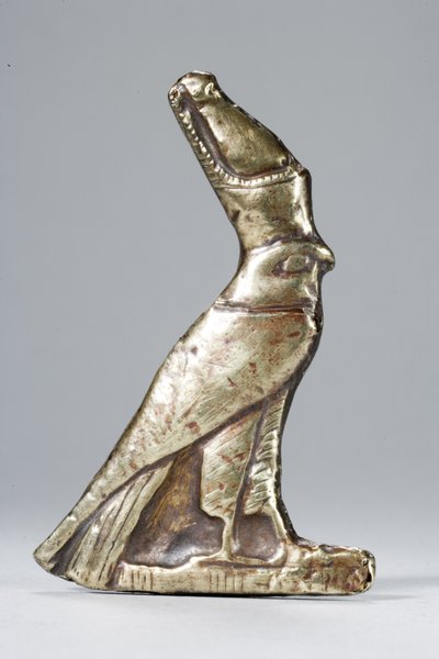 Amulett in Form eines Falken (Elektrum) von Middle Kingdom Egyptian