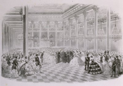 Ball im Saal der russischen Adelsversammlung anlässlich der Krönung von Kaiser Al von Mihaly von Zichy