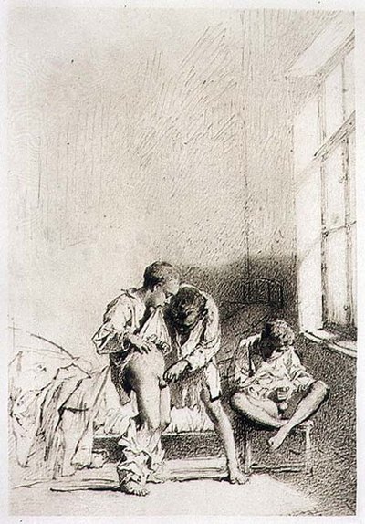 Schuljungen beim Masturbieren, Tafel 24 aus 