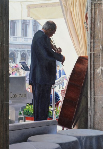 Aufwärmen in San Marco von Mike Briscoe