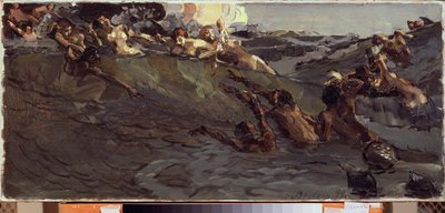 Spielende Najaden und Tritonen von Mikhail Aleksandrovich Vrubel