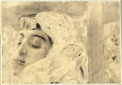Tamara im Sarg von Mikhail Aleksandrovich Vrubel