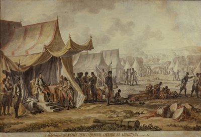 Peter I. am Pruth-Fluss, 1804 von Mikhail Matveevich Ivanov