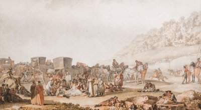 Der Tod von Prinz Grigori Potjomkin in der bessarabischen Steppe, 1791 von Mikhail Matveevich Ivanov