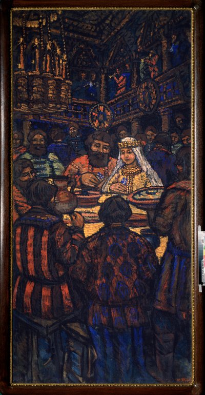 Die Hochzeit des Großfürsten Wladimir I. Swjatoslawitsch von Mikhail Nikolayevich Yakovlev
