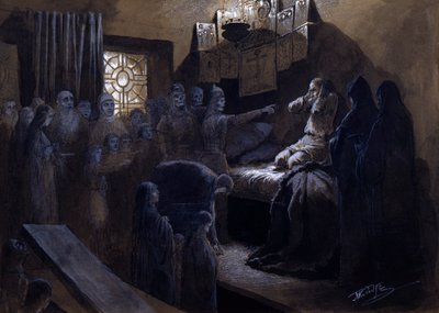 Iwan der Schreckliche und die Geister seiner Opfer, 19. oder frühes 20. Jahrhundert von Mikhail Petrovich Klodt