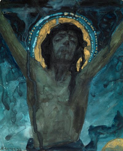 Christus am Kreuz von Mikhail Vasilievich Nesterov